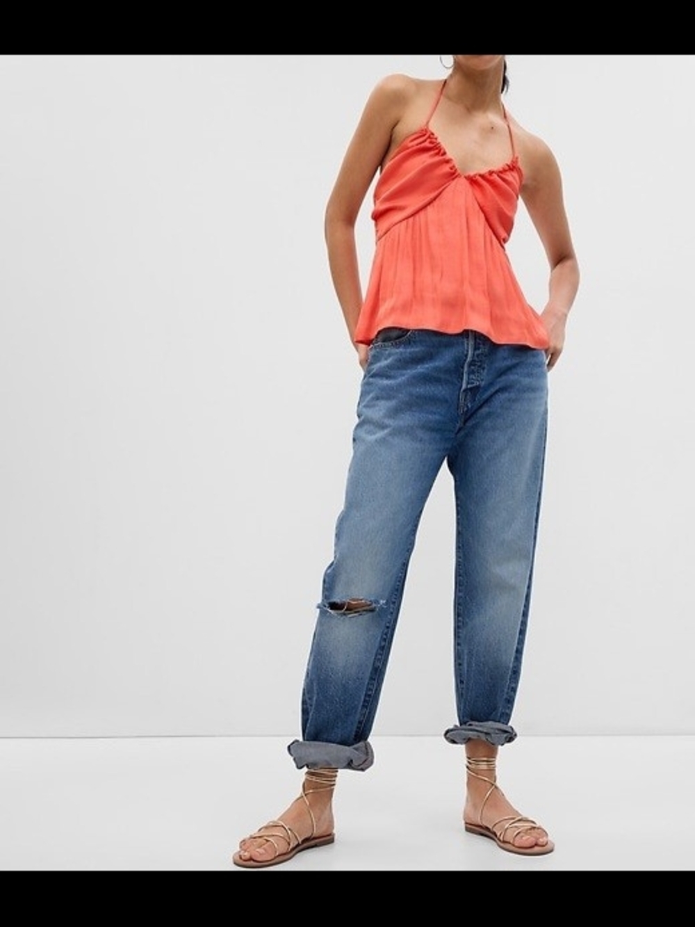 Satin Halter Top